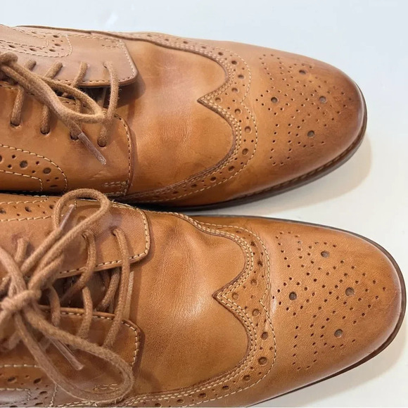 Rockport Trutech Brown Wingtip Lace-up Loafers Size 10.5 Men’s Dress Shoe Work - Picture 6 of 12